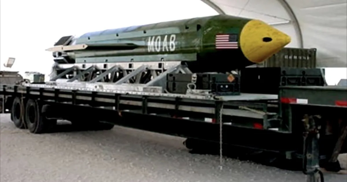 Potential US plans to use the ‘Mother of All Bombs’ against Iran