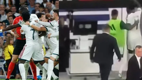 Footage shows Vinicius pushing La Liga employee